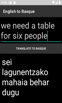 English to Basque Translator android App screenshot 0