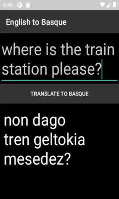 English to Basque Translator android App screenshot 1