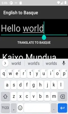 English to Basque Translator android App screenshot 2